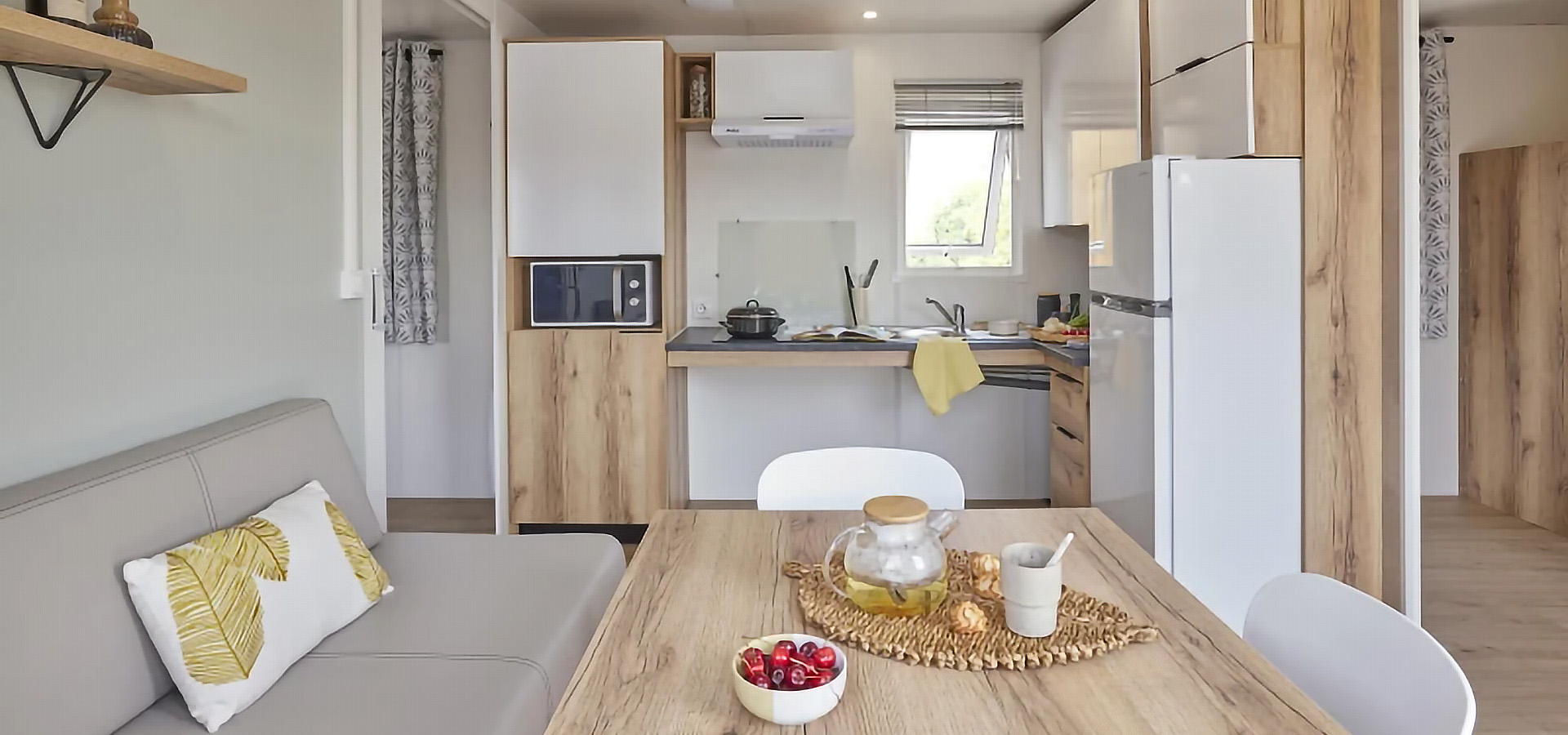 Camping la vetta bungalow PMR cuisine